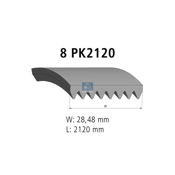 Multiribbed belt 1.21184 DIESEL TECHNIC